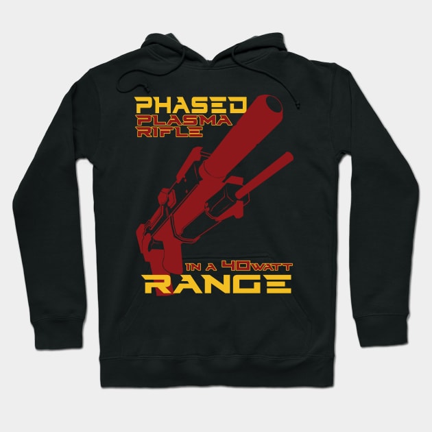 Phased Plasma Rifle in a 40 Watt Range Hoodie by Meta Cortex